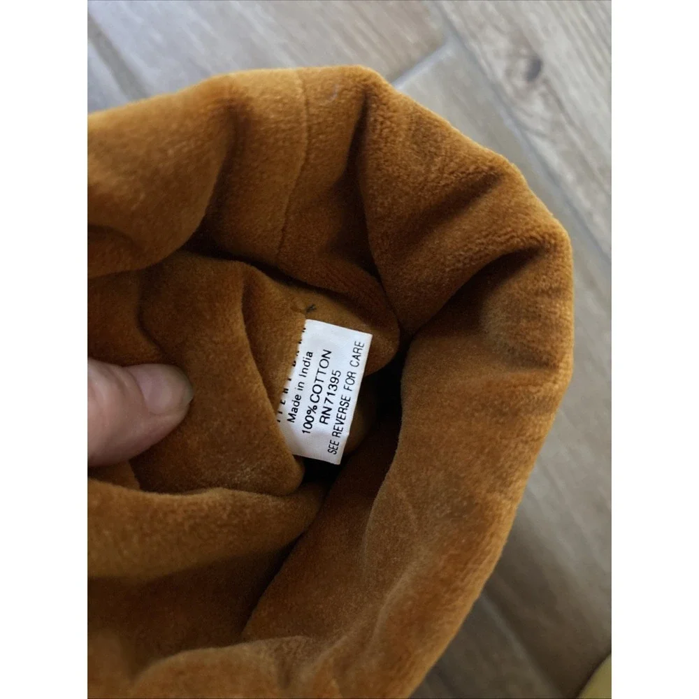 Pottery Barn Green/tan Velvet Wine Gift Bags Carry Sleeve